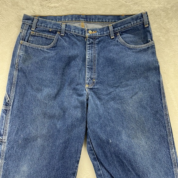 Steelguard Westex Indura Cat‎ 2 FR Jeans 42x32 Dark Denim Carpenter Distressed - Picture 2 of 16